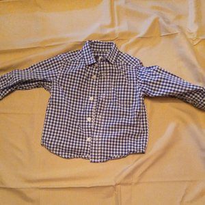 Boys Gingham Poplin Button Down Shirt